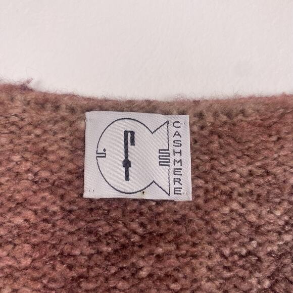 F Cashmere by Fissore Sweaters Tie Dye V-Neck Knit Sweater Large - Picture 5 of 8